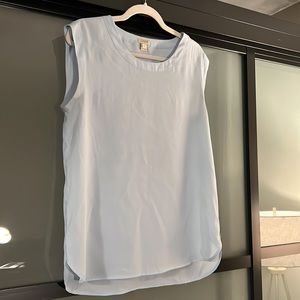 Light Blue J. Crew Factory Sleeveless Blouse, Tank - Small